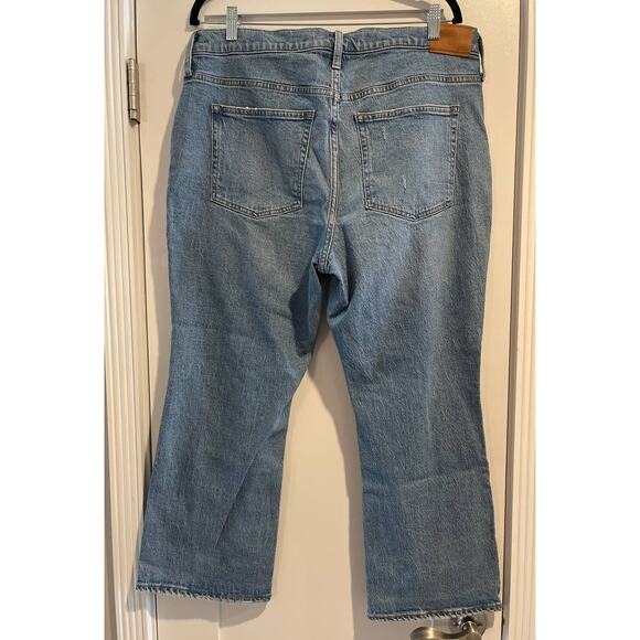J Crew 9" Billie Demi Boot Crop Light Wash Jeans Size 32 NWT Cropped Kick Leg - Picture 7 of 13